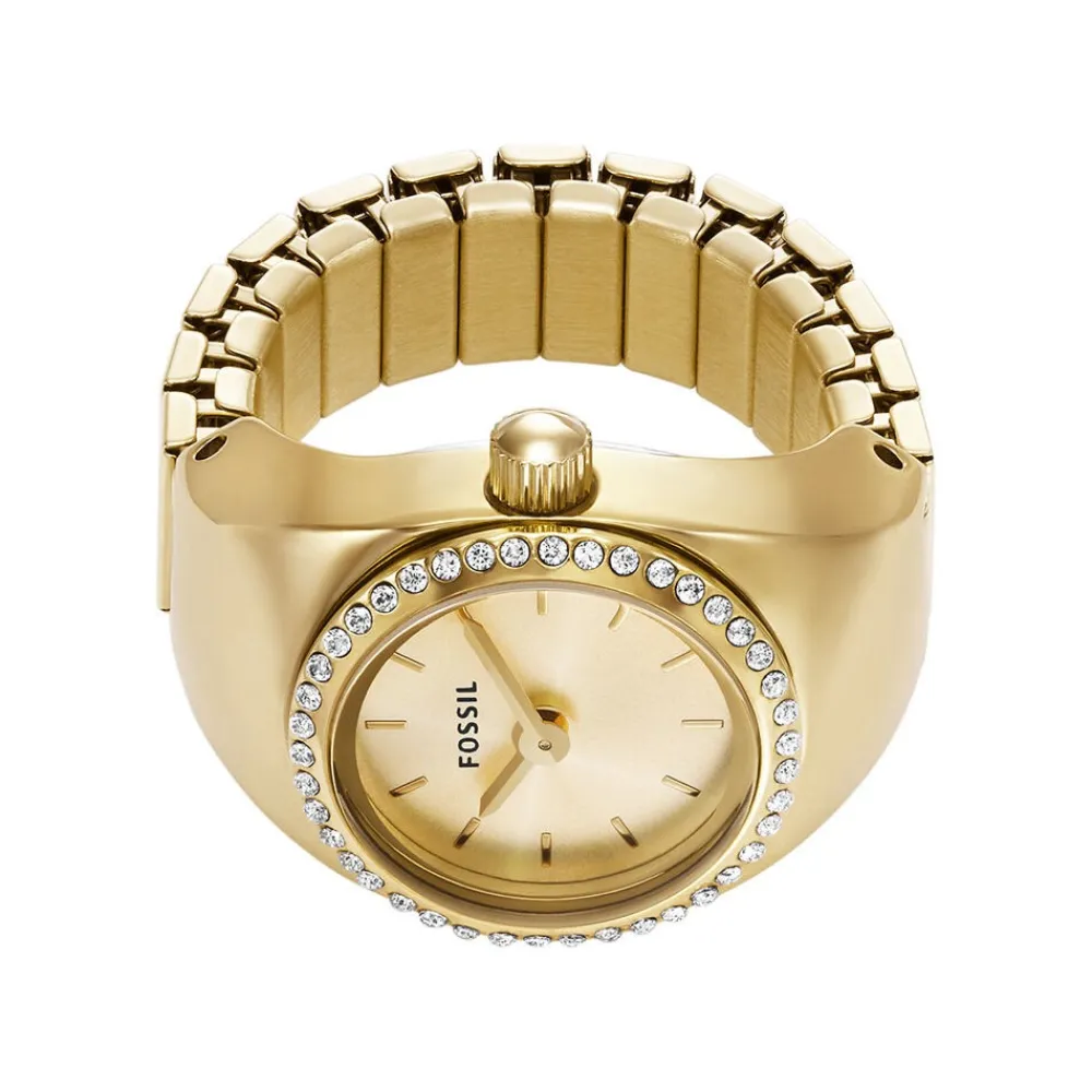 Montre Watch Ring Doré|FOSSIL New