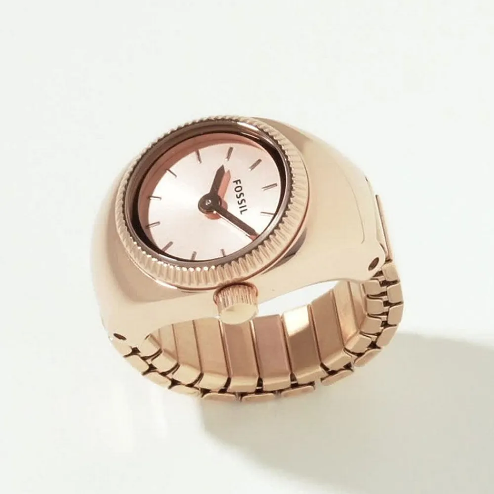 Montre Watch Ring Rose|FOSSIL Hot