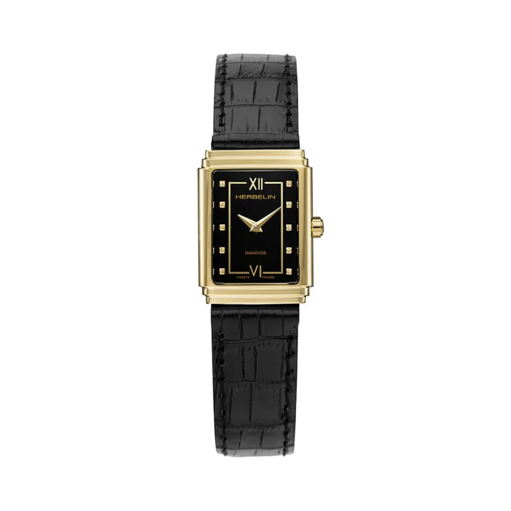 Montre Art Déco 1925's Noir|HERBELIN Discount