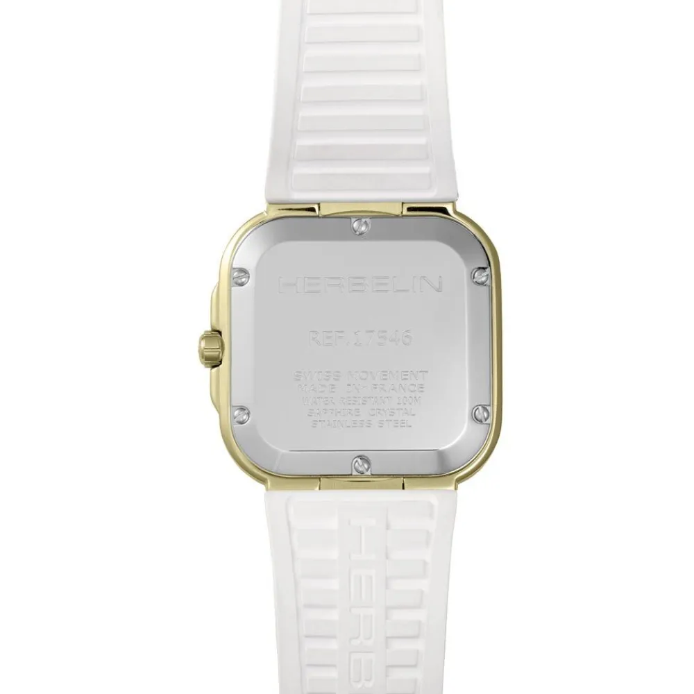 Montre Cap Camarat Square Nacre Blanche|HERBELIN New