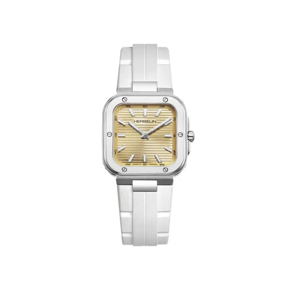 Montre Cap Camarat Square Champagne|HERBELIN Hot