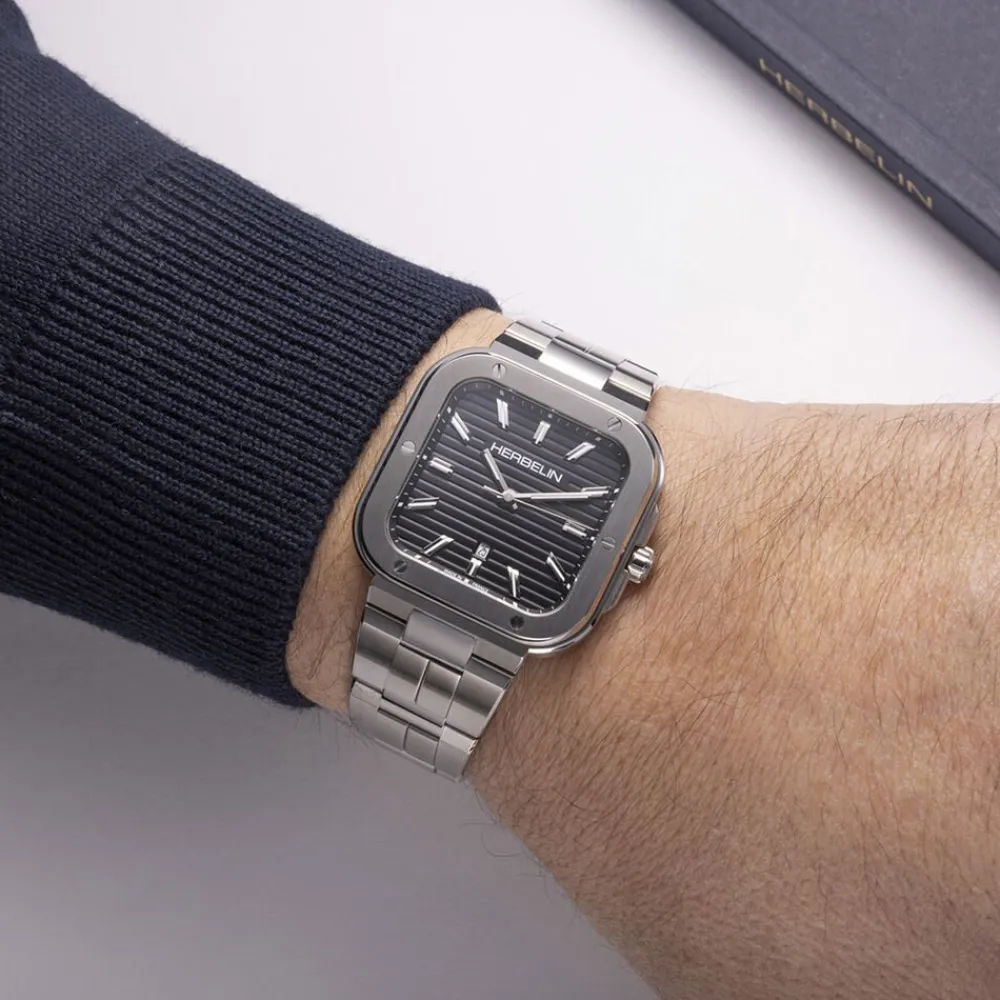 Montre Cap Camarat Square Noir|HERBELIN Clearance