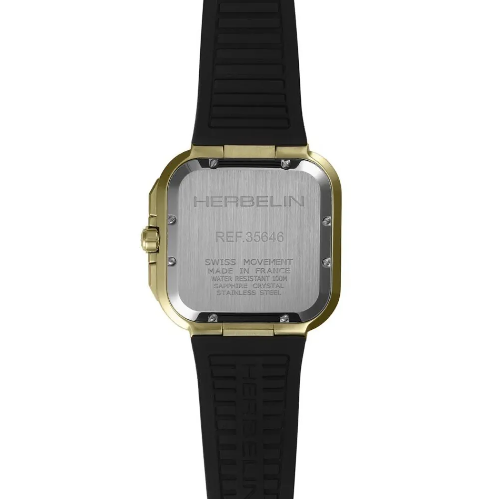 Montre Cap Camarat Square Noir|HERBELIN Online