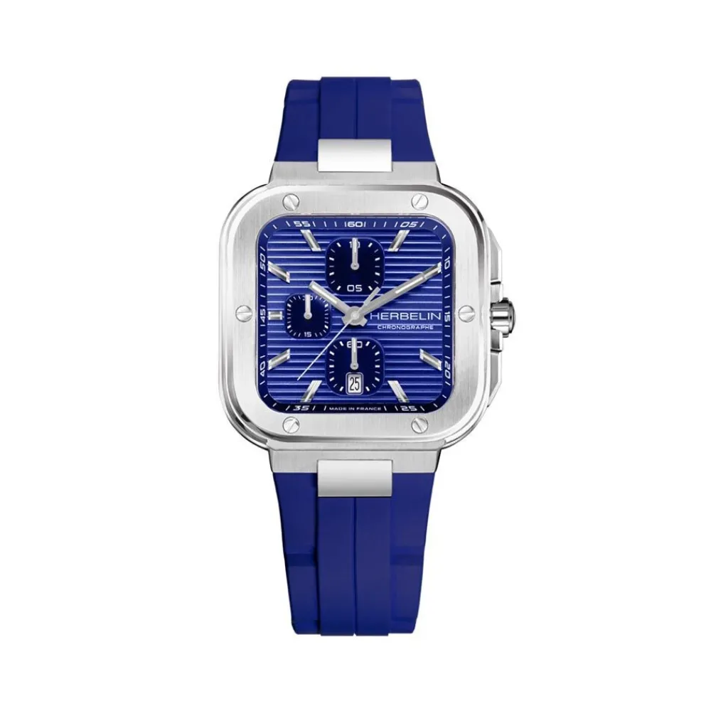 Montre Cap Camarat Square Bleu|HERBELIN