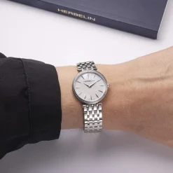 Montre Epsilon Nacre Blanche|HERBELIN Outlet