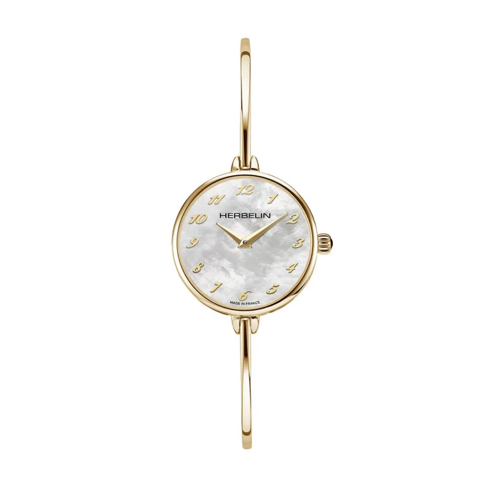 Montre Fil Nacre Blanche|HERBELIN Best