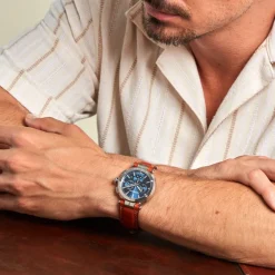 Montre Newport Chrono Bleu|HERBELIN Discount