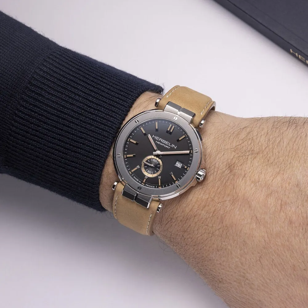 Montre Newport Elegance Noir|HERBELIN