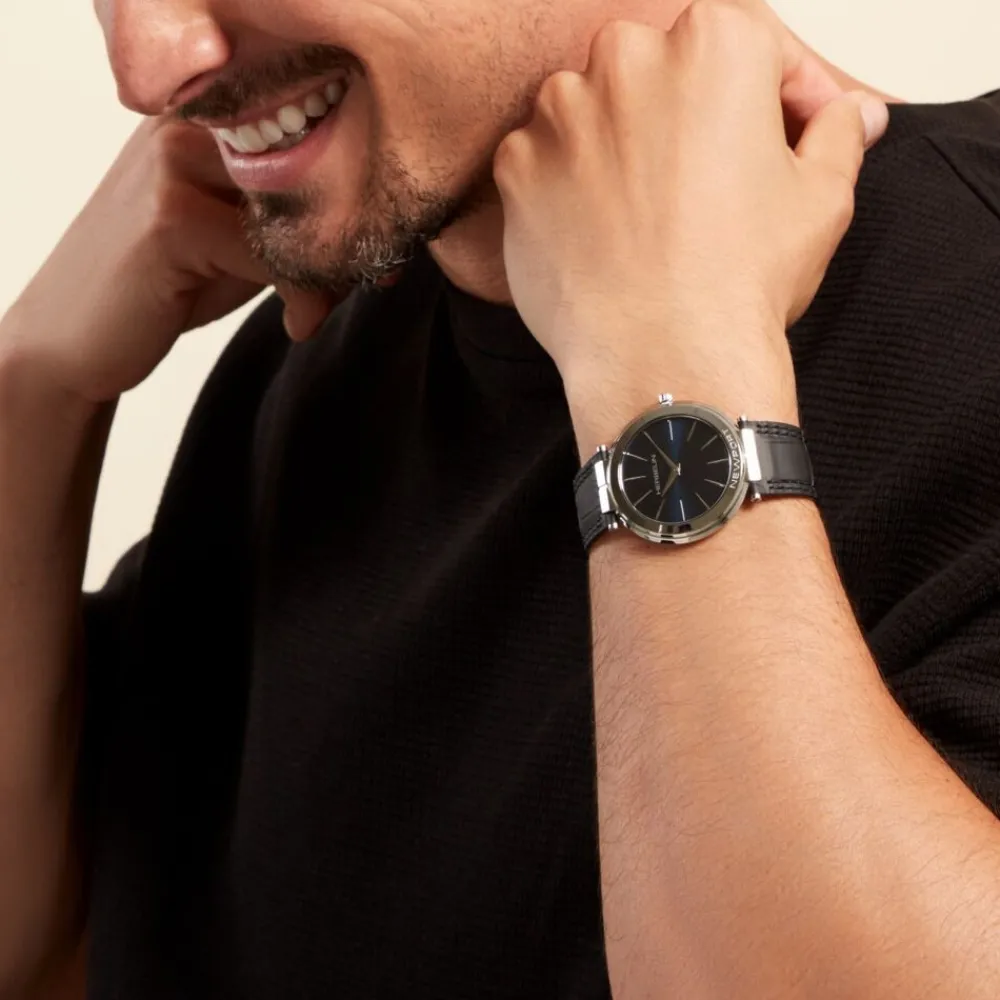 Montre Newport Slim Bleu|HERBELIN Discount