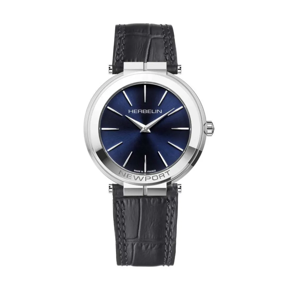 Montre Newport Slim Bleu|HERBELIN Discount