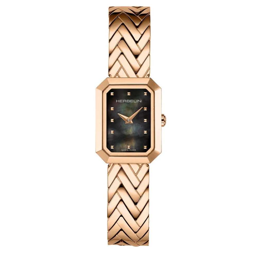 Montre Octogône Nacre Noire|HERBELIN Best