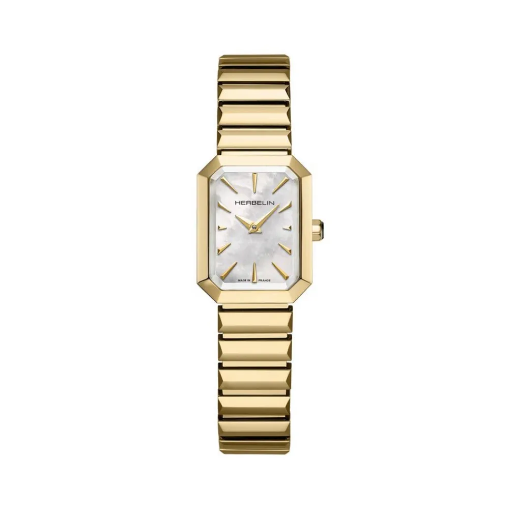 Montre Octogone Nacre Blanche|HERBELIN Sale