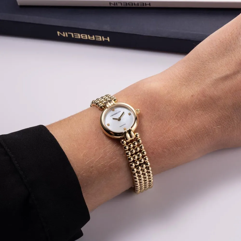 Montre Perles Nacre Blanche|HERBELIN New