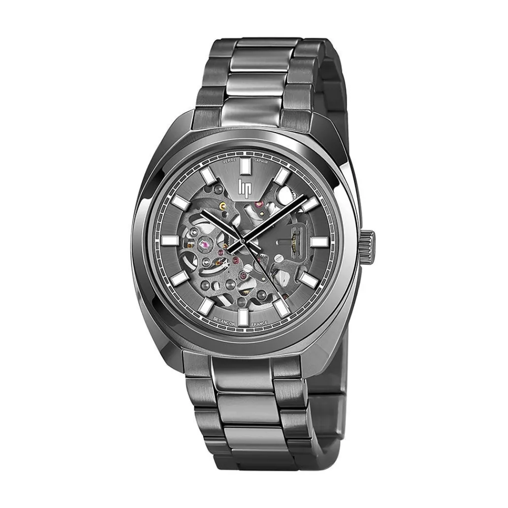 Montre General De Gaulle Auto Squelette Gris|LIP Discount