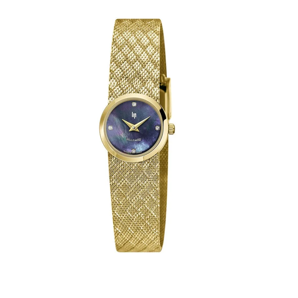 Montre Henriette Diamant Nacre Noire|LIP Best