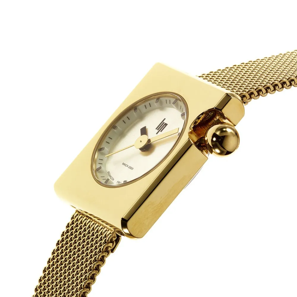 Montre Mach 2000 Mini Square Doré|LIP Discount