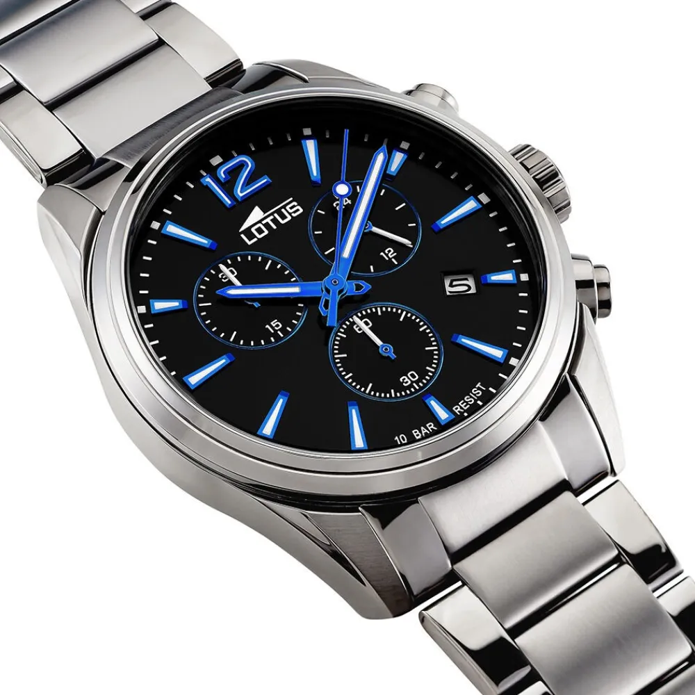 Montre Chrono Noir|LOTUS Online