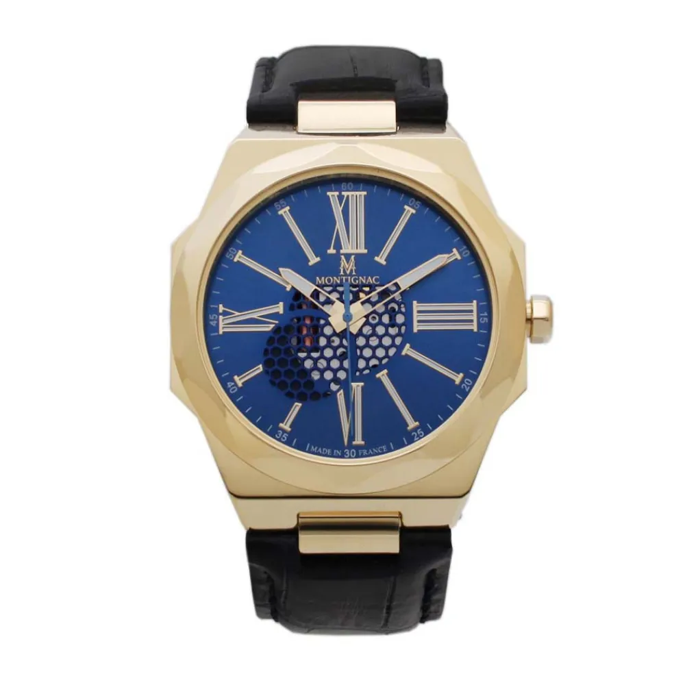 Montre Octogon Bleu|MONTIGNAC Discount