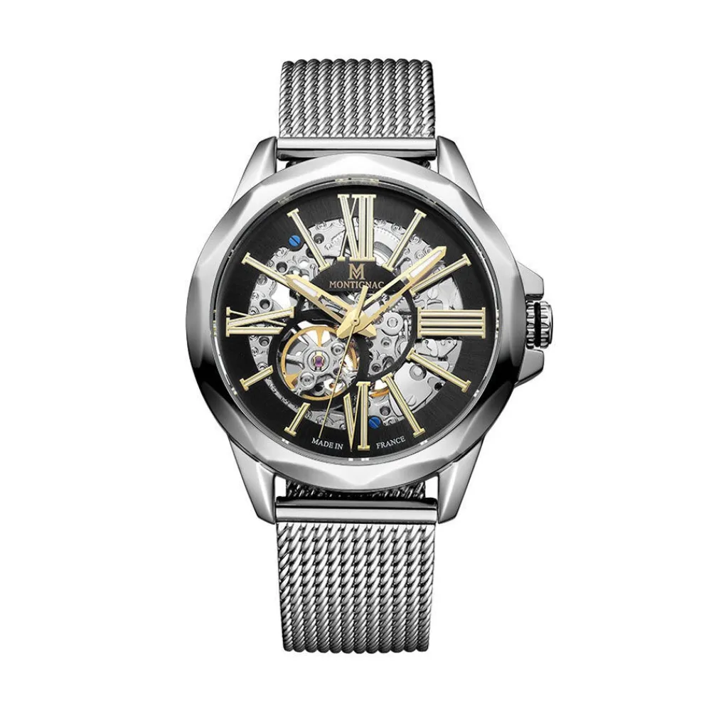 Montre Round Automatique Noir|MONTIGNAC
