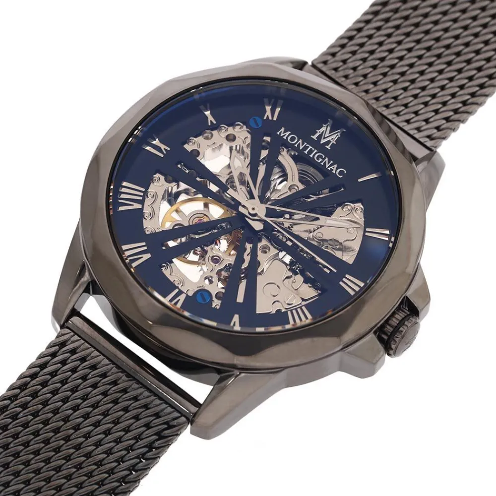Montre Round Automatique Noir|MONTIGNAC Discount