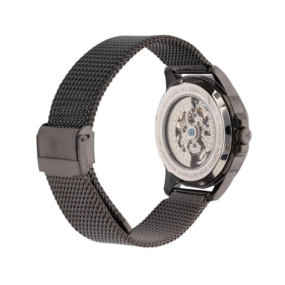 Montre Round Automatique Noir|MONTIGNAC Discount
