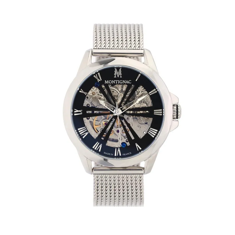 Montre Round Automatique Noir|MONTIGNAC Sale