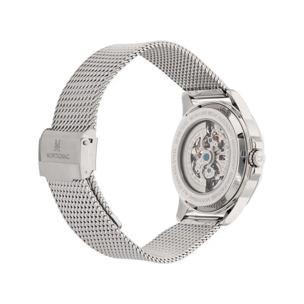 Montre Round Automatique Noir|MONTIGNAC Sale