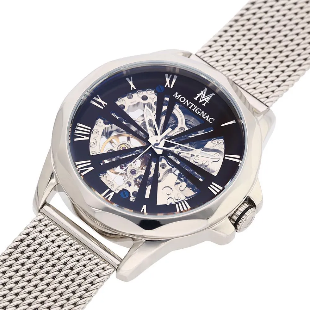 Montre Round Automatique Noir|MONTIGNAC Sale