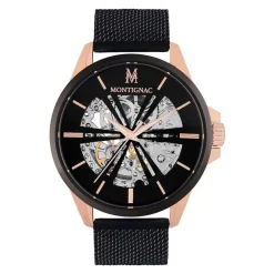 Montre Round Automatique Noir|MONTIGNAC Sale