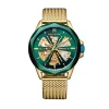 Montre Round Auto Vert|MONTIGNAC New