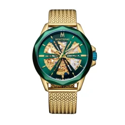 Montre Round Auto Vert|MONTIGNAC New
