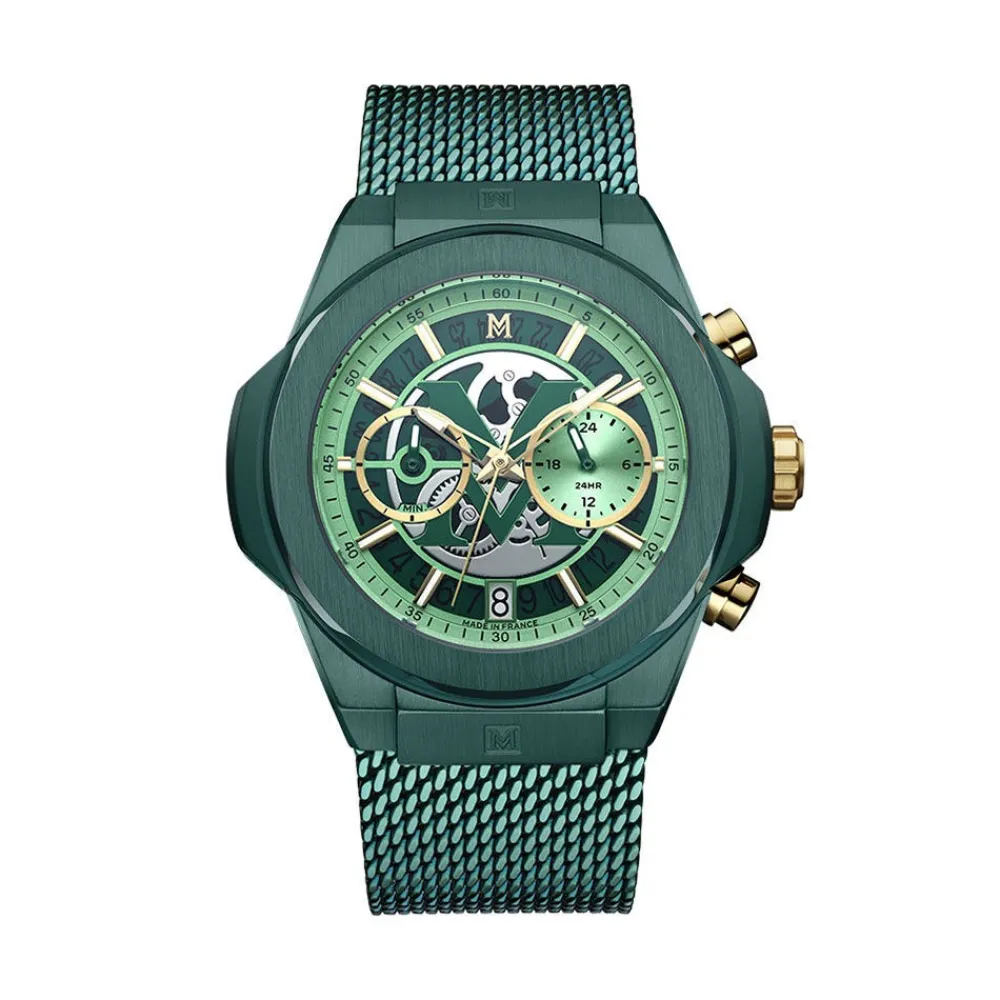 Montre Round Chrono Vert|MONTIGNAC Online