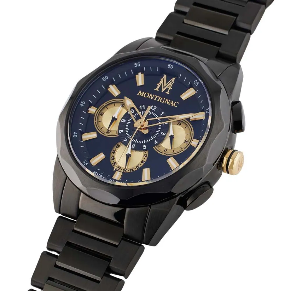 Montre Round Multifonction Noir|MONTIGNAC