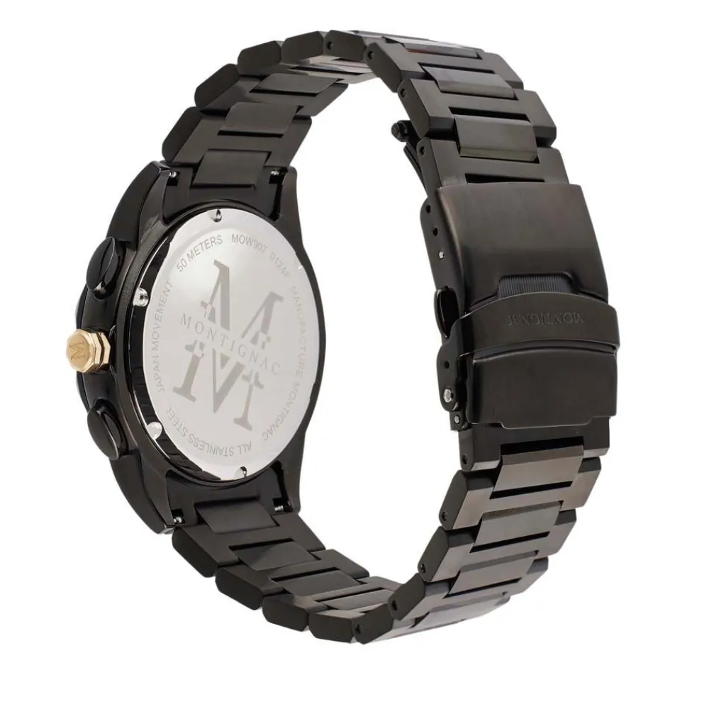 Montre Round Multifonction Noir|MONTIGNAC