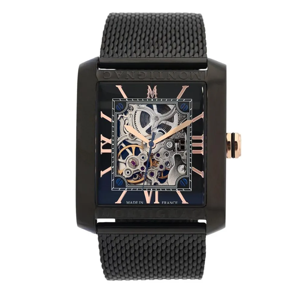 Montre Square Automatique Noir|MONTIGNAC Outlet