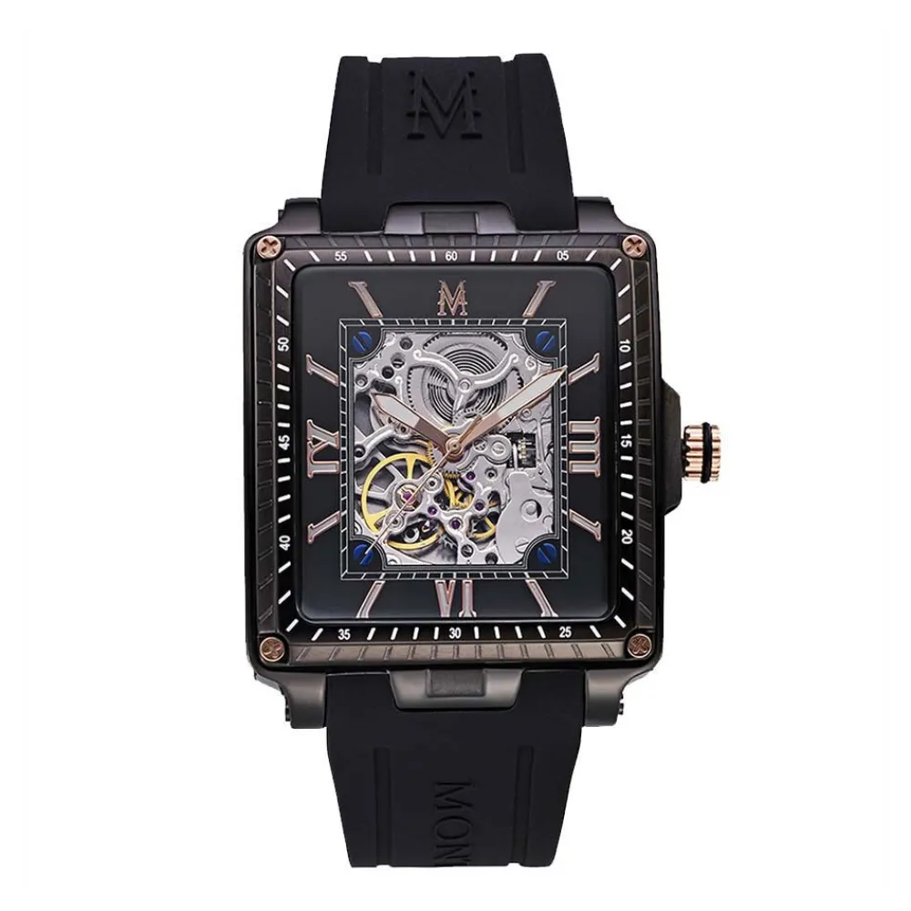 Montre Square Automatique Noir|MONTIGNAC Sale