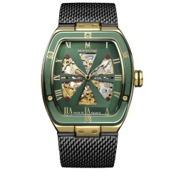 Montre Tonneau Automatique Vert|MONTIGNAC