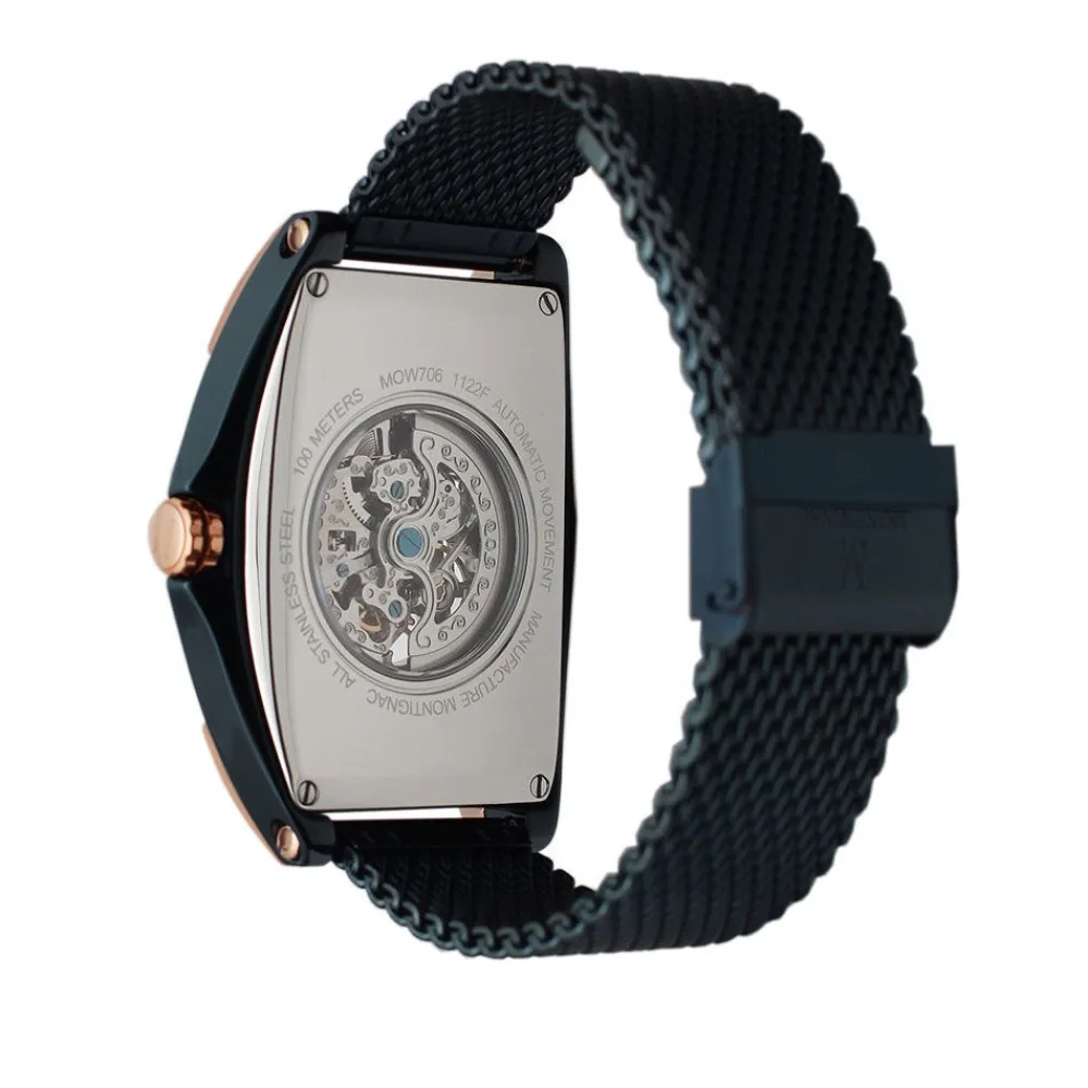 Montre Tonneau Automatique Bleu|MONTIGNAC