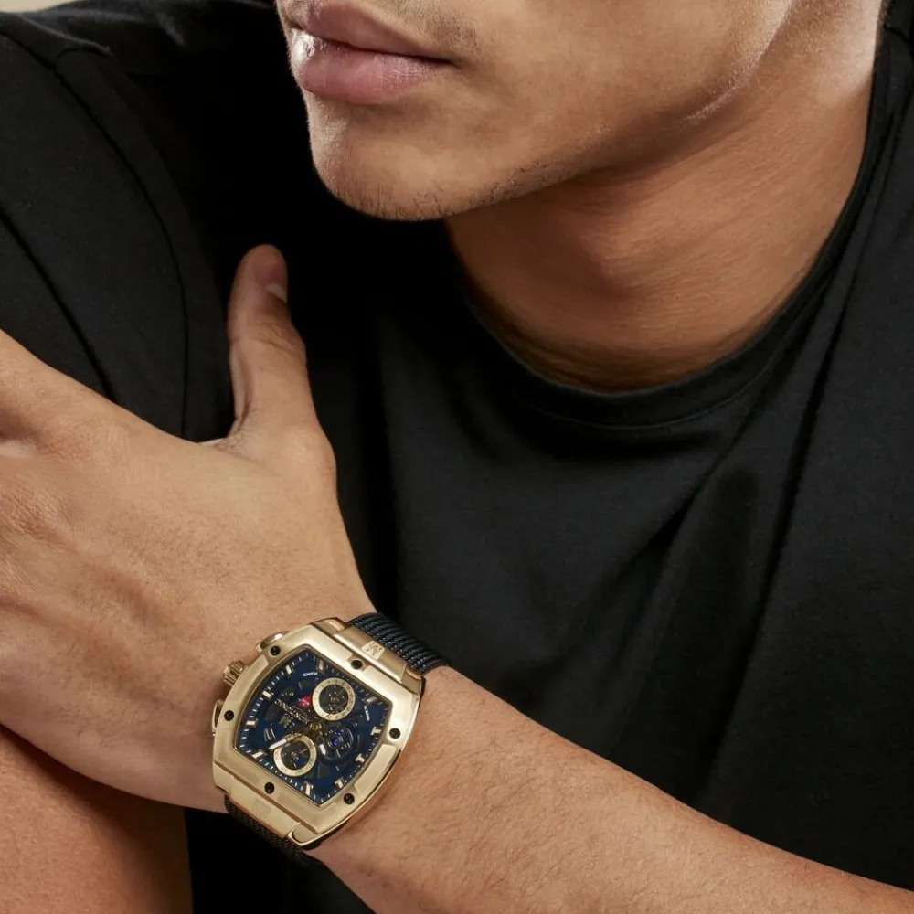 Montre Tonneau Bleu|MONTIGNAC