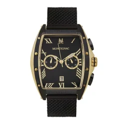 Montre Tonneau Chrono Noir|MONTIGNAC Best