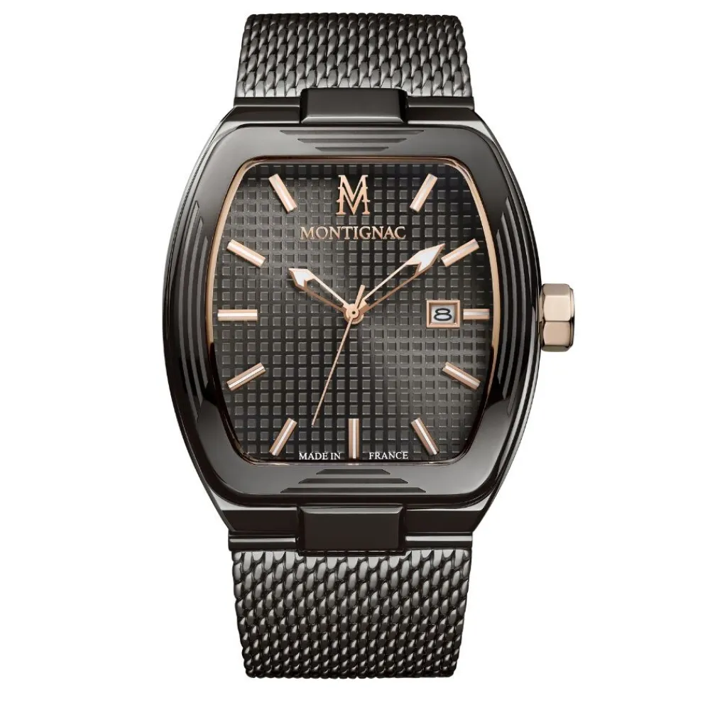 Montre Tonneau Gris|MONTIGNAC New
