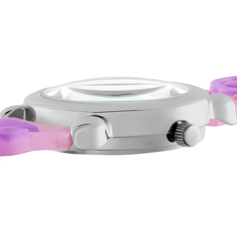 Montre Fleur Blanc Et Parme|UPP Discount