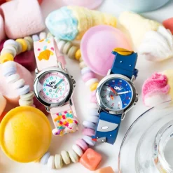 Montre Fuzzy Rose Et Blanc|UPP Clearance