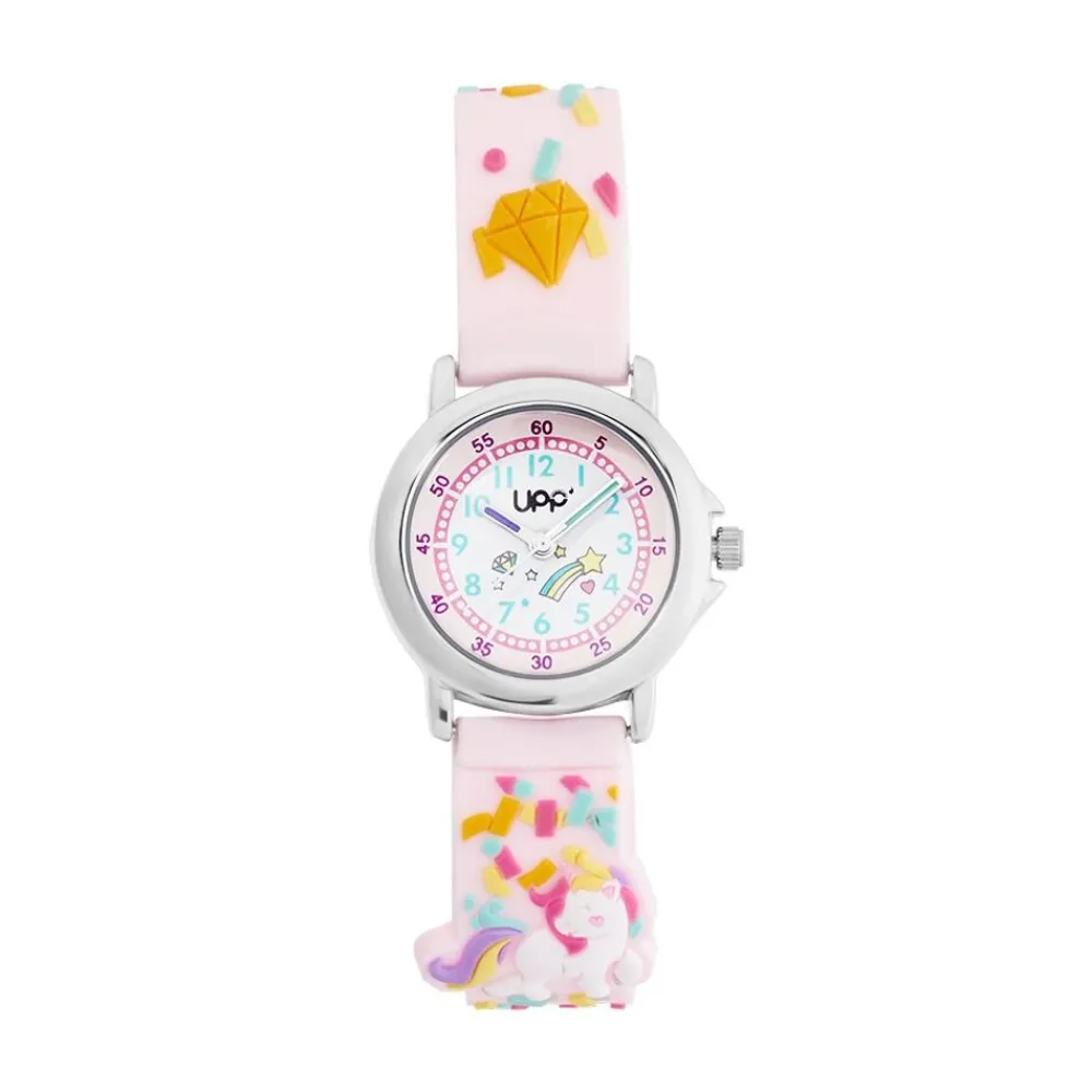 Montre Fuzzy Rose Et Blanc|UPP Clearance