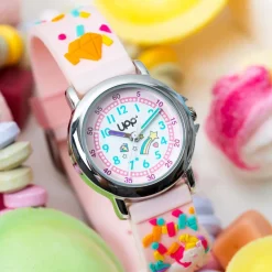 Montre Fuzzy Rose Et Blanc|UPP Clearance