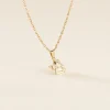 Pendentif Abelone Ange Penseur Or Jaune