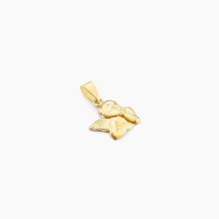 Pendentif Abelone Ange Penseur Or Jaune