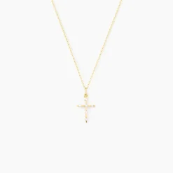 Pendentif Ageda Croix Or Jaune Oxyde De Zirconium|Marc Orian Best