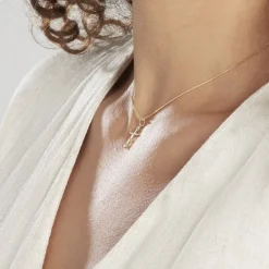 Pendentif Ageda Croix Or Jaune Oxyde De Zirconium|Marc Orian Best