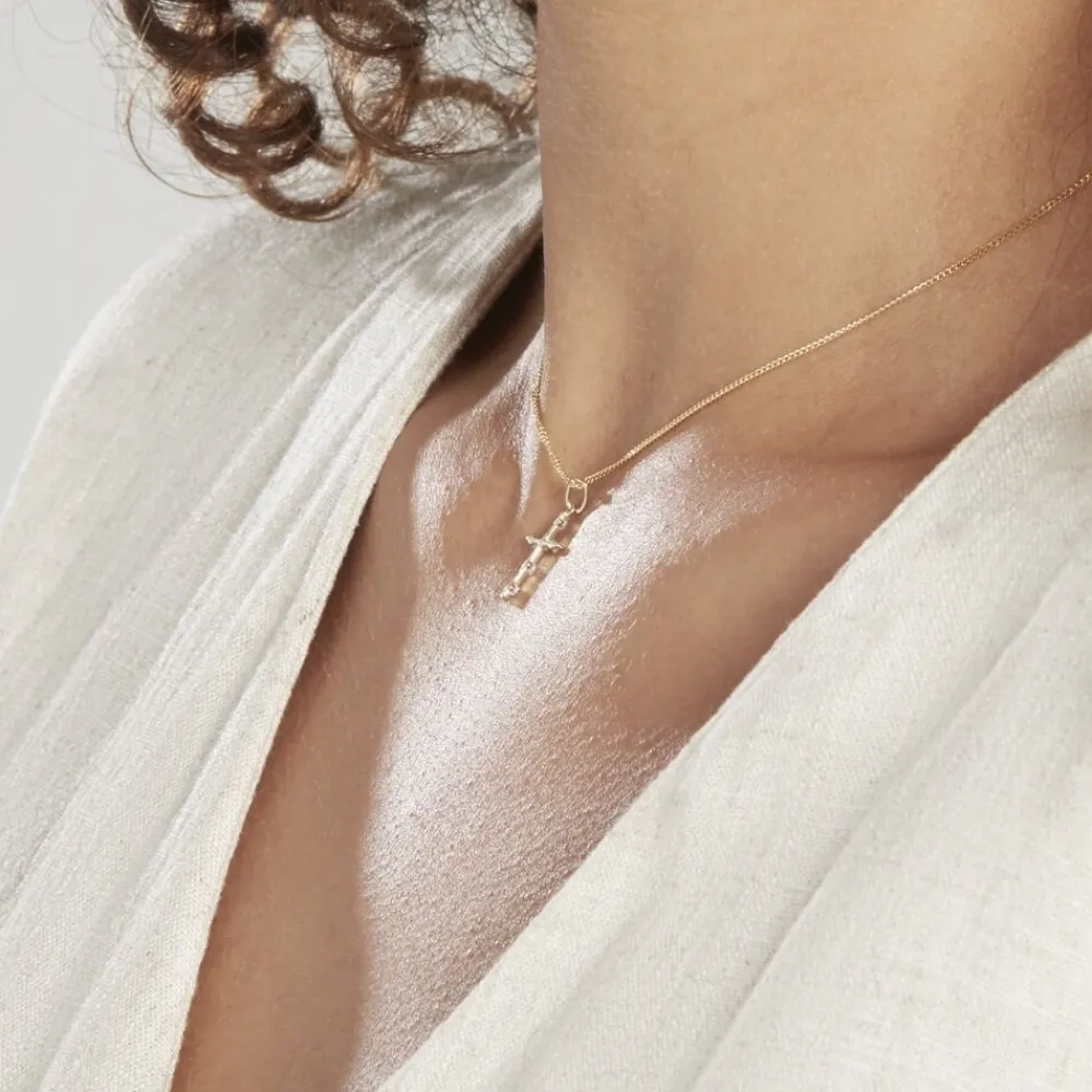Pendentif Ageda Croix Or Jaune Oxyde De Zirconium|Marc Orian Best
